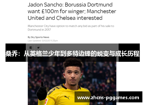桑乔：从英格兰少年到多特边锋的蜕变与成长历程